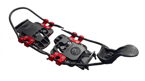 Fixation hardboot splitboard KISS de Soul Stick montée sur une planche