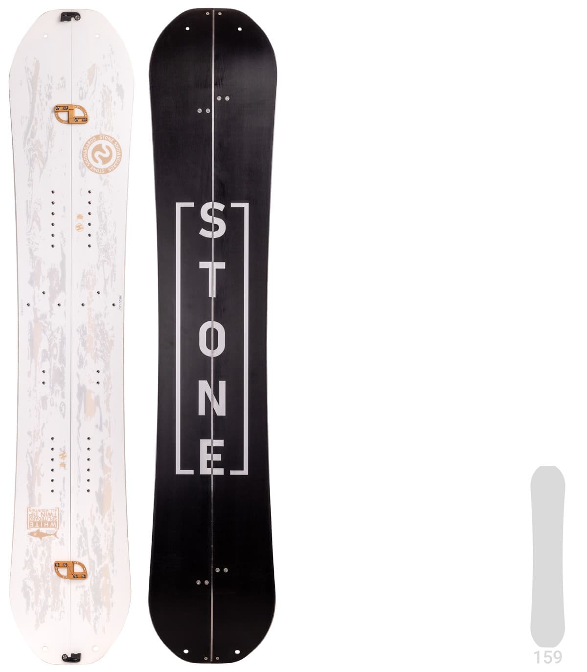 Stone Snowboards White Split